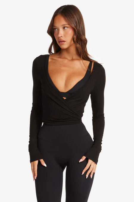 Blusa Ballet Transpassada