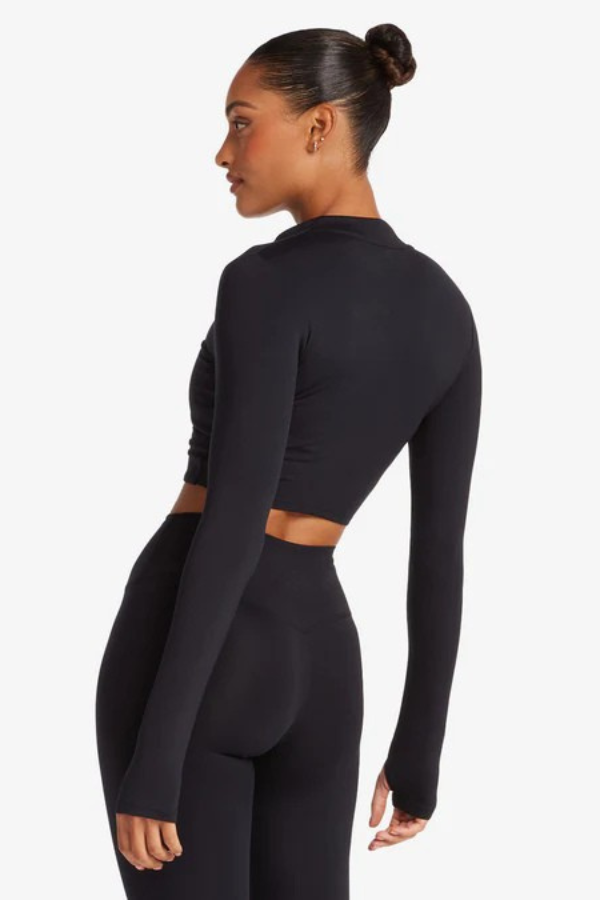 Casaco Sculpt Cropped Preto