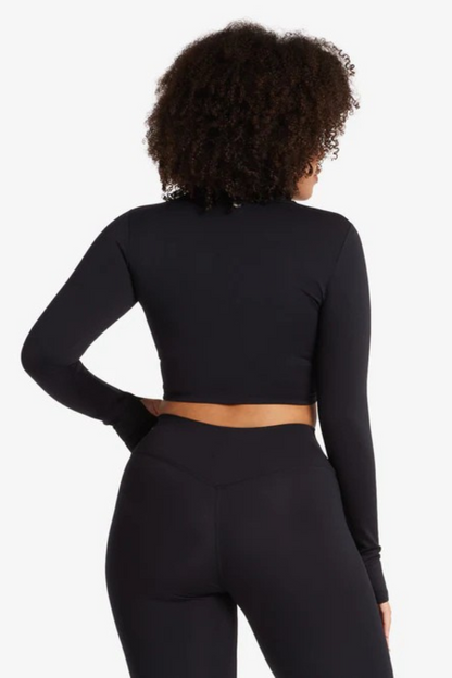 Casaco Sculpt Cropped Preto