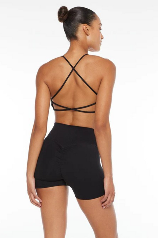 Top Cropped Transpassado Preto